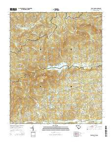 Table Rock South Carolina Current topographic map, 1:24000 scale, 7.5 X 7.5 Minute, Year 2014
