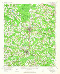 Tabor City North Carolina Historical topographic map, 1:62500 scale, 15 X 15 Minute, Year 1962