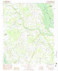 Tearcoat Branch South Carolina Historical topographic map, 1:24000 scale, 7.5 X 7.5 Minute, Year 1983