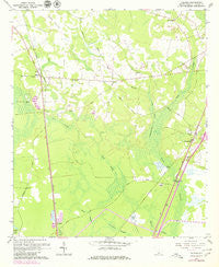 Tillman South Carolina Historical topographic map, 1:24000 scale, 7.5 X 7.5 Minute, Year 1962