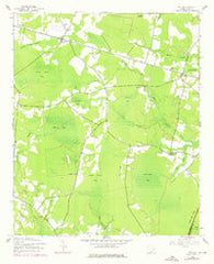 Trio South Carolina Historical topographic map, 1:24000 scale, 7.5 X 7.5 Minute, Year 1943