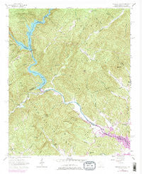 Tugaloo Lake Georgia Historical topographic map, 1:24000 scale, 7.5 X 7.5 Minute, Year 1957