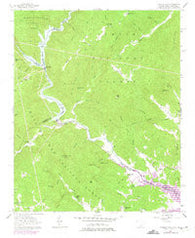 Tugaloo Lake Georgia Historical topographic map, 1:24000 scale, 7.5 X 7.5 Minute, Year 1957