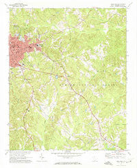 Union East South Carolina Historical topographic map, 1:24000 scale, 7.5 X 7.5 Minute, Year 1971