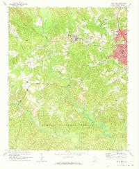 Union West South Carolina Historical topographic map, 1:24000 scale, 7.5 X 7.5 Minute, Year 1969