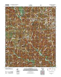 Union West South Carolina Historical topographic map, 1:24000 scale, 7.5 X 7.5 Minute, Year 2011