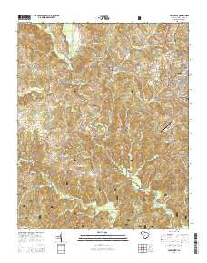 Union West South Carolina Current topographic map, 1:24000 scale, 7.5 X 7.5 Minute, Year 2014