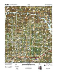 Valley Falls South Carolina Historical topographic map, 1:24000 scale, 7.5 X 7.5 Minute, Year 2011
