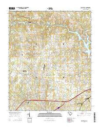 Valley Falls South Carolina Current topographic map, 1:24000 scale, 7.5 X 7.5 Minute, Year 2014