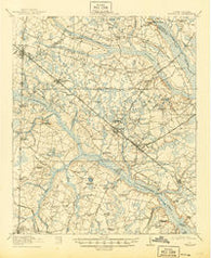 Varnville South Carolina Historical topographic map, 1:62500 scale, 15 X 15 Minute, Year 1918