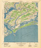 Wadmelaw Island South Carolina Historical topographic map, 1:62500 scale, 15 X 15 Minute, Year 1944