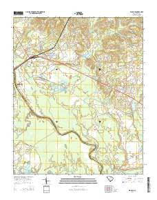 Wallace South Carolina Current topographic map, 1:24000 scale, 7.5 X 7.5 Minute, Year 2014