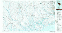 Walterboro South Carolina Historical topographic map, 1:100000 scale, 30 X 60 Minute, Year 1986