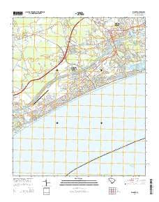 Wampee South Carolina Current topographic map, 1:24000 scale, 7.5 X 7.5 Minute, Year 2014