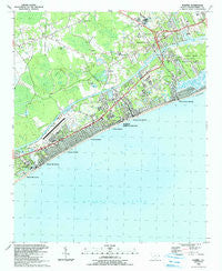Wampee South Carolina Historical topographic map, 1:24000 scale, 7.5 X 7.5 Minute, Year 1990