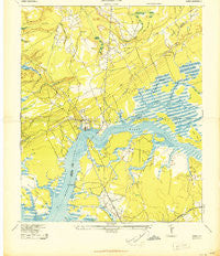 Wando South Carolina Historical topographic map, 1:24000 scale, 7.5 X 7.5 Minute, Year 1943