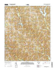 Ware Shoals East South Carolina Current topographic map, 1:24000 scale, 7.5 X 7.5 Minute, Year 2014