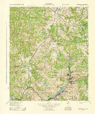 Warrenville South Carolina Historical topographic map, 1:62500 scale, 15 X 15 Minute, Year 1943