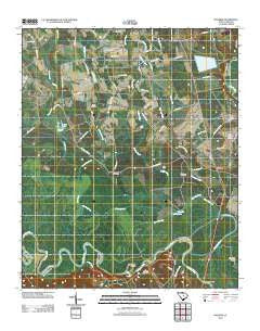 Wateree South Carolina Historical topographic map, 1:24000 scale, 7.5 X 7.5 Minute, Year 2012