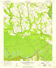 Wateree South Carolina Historical topographic map, 1:24000 scale, 7.5 X 7.5 Minute, Year 1953