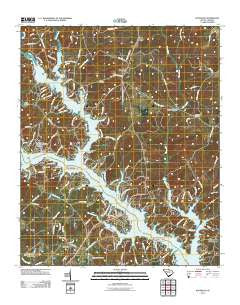 Waterloo South Carolina Historical topographic map, 1:24000 scale, 7.5 X 7.5 Minute, Year 2011