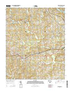 Westminster South Carolina Current topographic map, 1:24000 scale, 7.5 X 7.5 Minute, Year 2014
