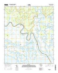 Wiggins South Carolina Current topographic map, 1:24000 scale, 7.5 X 7.5 Minute, Year 2014