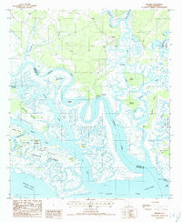 Wiggins South Carolina Historical topographic map, 1:24000 scale, 7.5 X 7.5 Minute, Year 1988