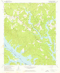 Willington South Carolina Historical topographic map, 1:24000 scale, 7.5 X 7.5 Minute, Year 1964