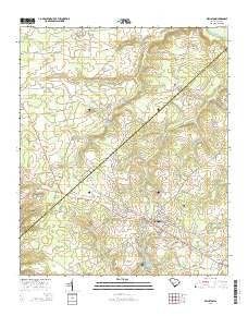 Williston South Carolina Current topographic map, 1:24000 scale, 7.5 X 7.5 Minute, Year 2014