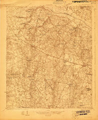 Williston South Carolina Historical topographic map, 1:48000 scale, 15 X 15 Minute, Year 1923