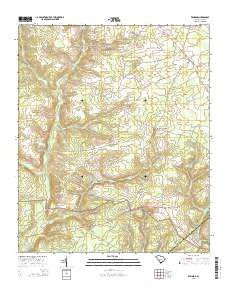 Windsor South Carolina Current topographic map, 1:24000 scale, 7.5 X 7.5 Minute, Year 2014