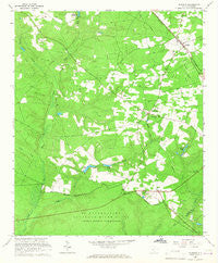Windsor South Carolina Historical topographic map, 1:24000 scale, 7.5 X 7.5 Minute, Year 1965