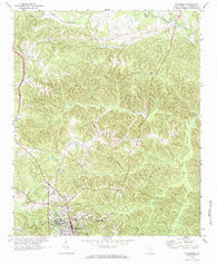 Winnsboro South Carolina Historical topographic map, 1:24000 scale, 7.5 X 7.5 Minute, Year 1969