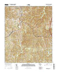 Winnsboro Mills South Carolina Current topographic map, 1:24000 scale, 7.5 X 7.5 Minute, Year 2014