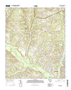 Wolfton South Carolina Current topographic map, 1:24000 scale, 7.5 X 7.5 Minute, Year 2014