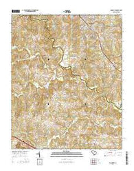Woodruff South Carolina Current topographic map, 1:24000 scale, 7.5 X 7.5 Minute, Year 2014