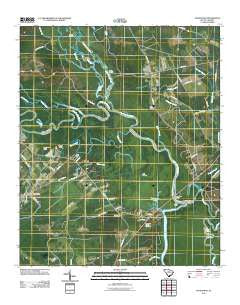 Yauhannah South Carolina Historical topographic map, 1:24000 scale, 7.5 X 7.5 Minute, Year 2011