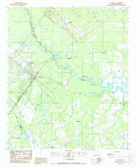Yemassee South Carolina Historical topographic map, 1:24000 scale, 7.5 X 7.5 Minute, Year 1988