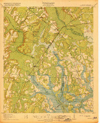 Yemassee South Carolina Historical topographic map, 1:62500 scale, 15 X 15 Minute, Year 1918