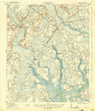 Yemassee South Carolina Historical topographic map, 1:62500 scale, 15 X 15 Minute, Year 1918