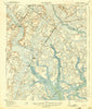Yemassee South Carolina Historical topographic map, 1:62500 scale, 15 X 15 Minute, Year 1918