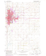 Aberdeen East South Dakota Historical topographic map, 1:24000 scale, 7.5 X 7.5 Minute, Year 1960