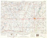 Aberdeen South Dakota Historical topographic map, 1:250000 scale, 1 X 2 Degree, Year 1954
