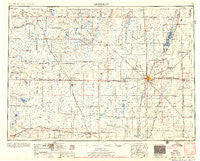 Aberdeen South Dakota Historical topographic map, 1:250000 scale, 1 X 2 Degree, Year 1956