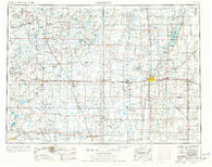 Aberdeen South Dakota Historical topographic map, 1:250000 scale, 1 X 2 Degree, Year 1954