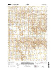 Akaska South Dakota Current topographic map, 1:24000 scale, 7.5 X 7.5 Minute, Year 2015