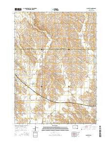 Alcester South Dakota Current topographic map, 1:24000 scale, 7.5 X 7.5 Minute, Year 2015