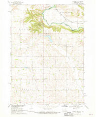 Alcester NE South Dakota Historical topographic map, 1:24000 scale, 7.5 X 7.5 Minute, Year 1968