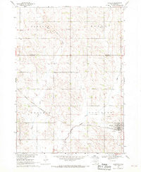 Alcester South Dakota Historical topographic map, 1:24000 scale, 7.5 X 7.5 Minute, Year 1968